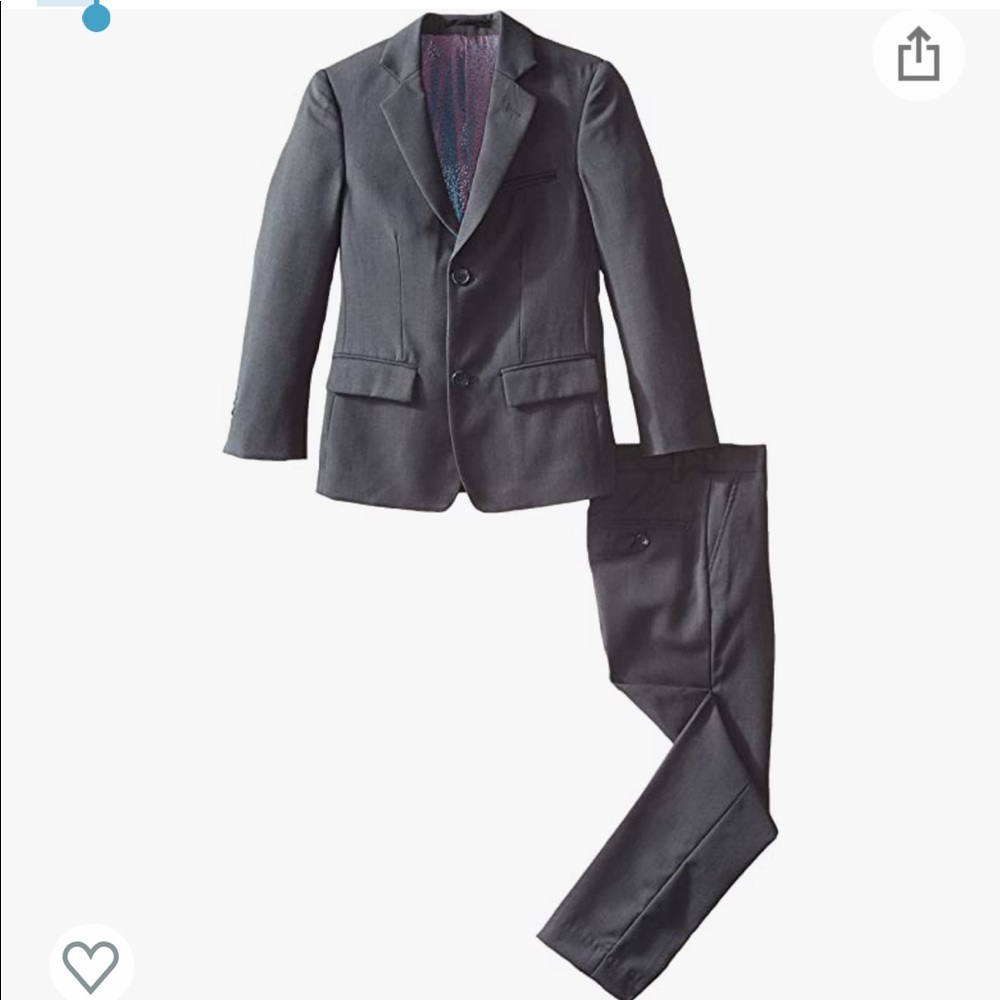 Isaac Mizrahi Big Boys' Slim Boys 2 Piece Cut Linen/Cotton Suit, size 8